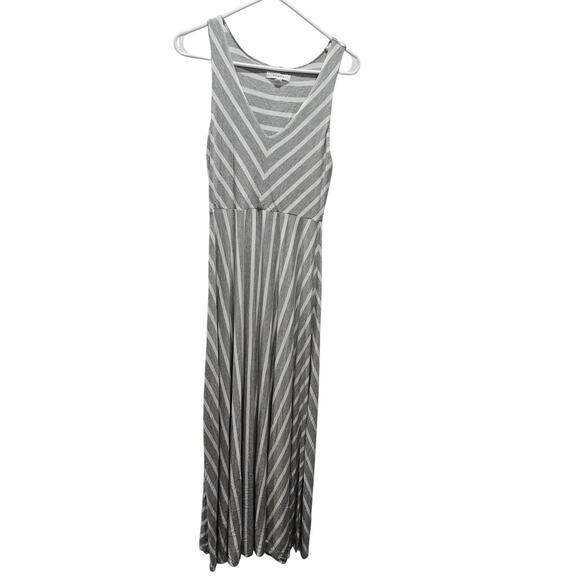 Athleta Sleeveless Maxi Dress Size Small Striped Stretchy Casual Boho Women - Picture 1 of 6